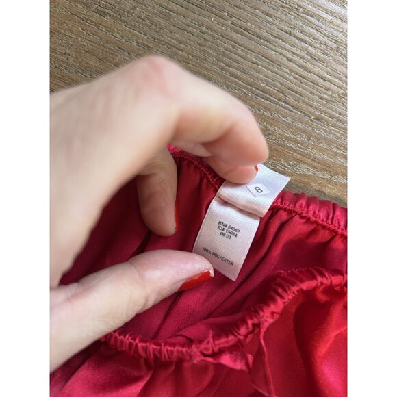 Vintage Y2K Victorias Secret Soft Satin Flowy Pajamas Pants Shirt Set - Picture 10 of 11